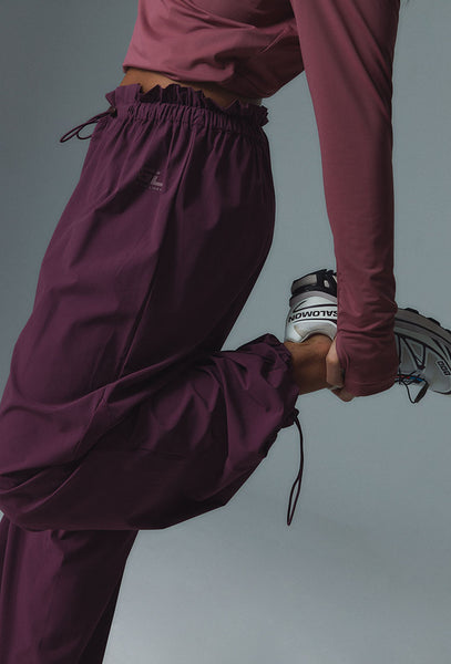 Pantalón deportivo ligero Kinetic - Aubergine-Black Limba