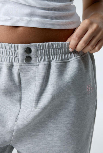 Pantalón deportivo tacto suave Cloud - Grey Melange-Black Limba