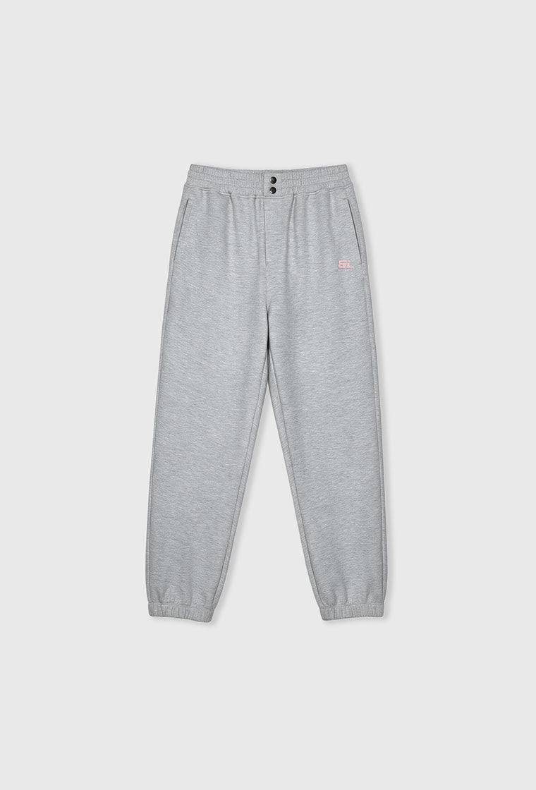 Pantalón deportivo tacto suave Cloud - Grey Melange-Black Limba