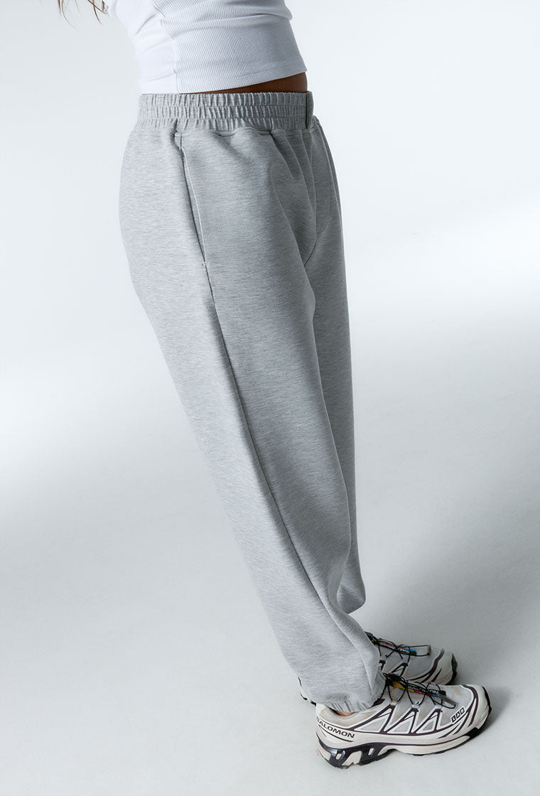 Pantalón deportivo tacto suave Cloud - Grey Melange-Black Limba