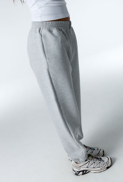 Pantalón deportivo tacto suave Cloud - Grey Melange-Black Limba