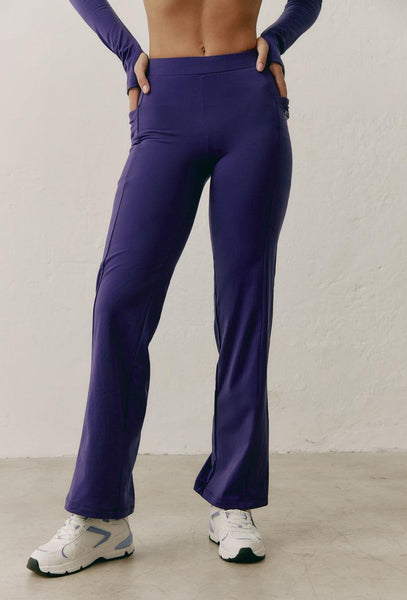 Pantalón térmico deportivo Watt Tech - Purple-Black Limba