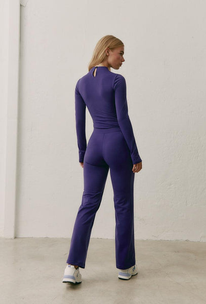 Pantalón térmico deportivo Watt Tech - Purple-Black Limba