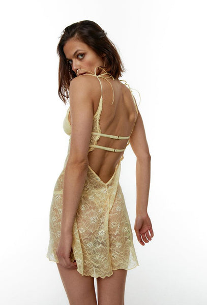 Picardías de encaje Bailey - Banana-Black Limba