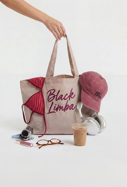 Shopper tote Bag impermeable - Sand-Black Limba
