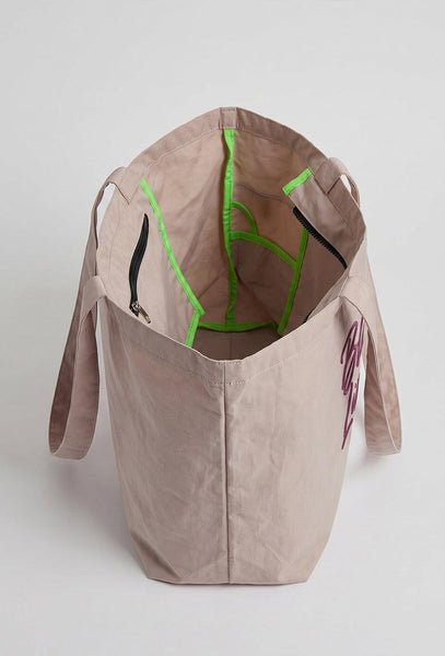 Shopper tote Bag impermeable - Sand-Black Limba