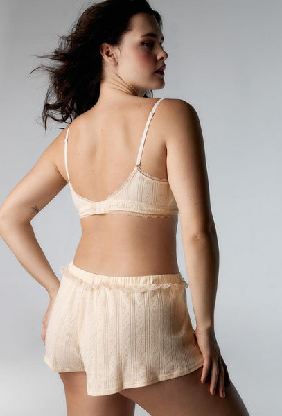 Short Barbara - Soft Yellow-Black Limba