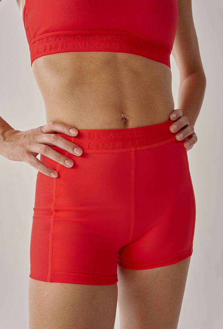 Short Simone - Fire Red-Black Limba