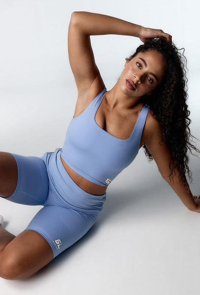 Short deportivo Biker Dian - Blue-Black Limba