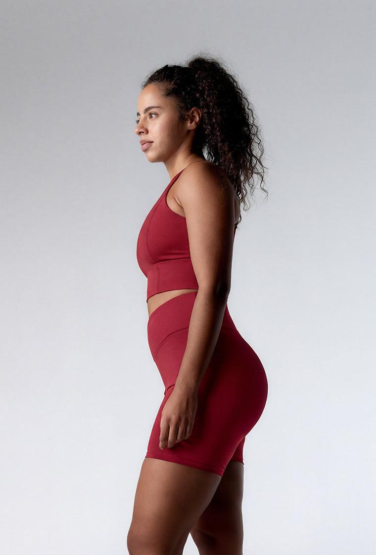 Short deportivo Biker Ica - Cherry-Black Limba