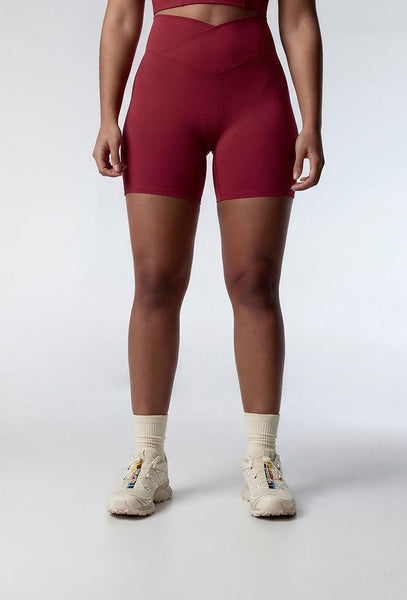 Short deportivo Biker Ica - Cherry-Black Limba