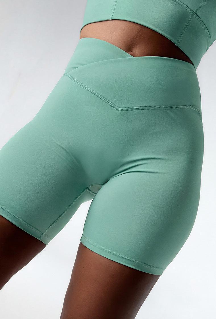 Short deportivo Biker Ica - Mint-Black Limba