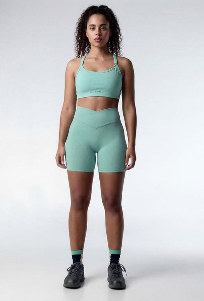 Short deportivo Biker Ica - Mint-Black Limba