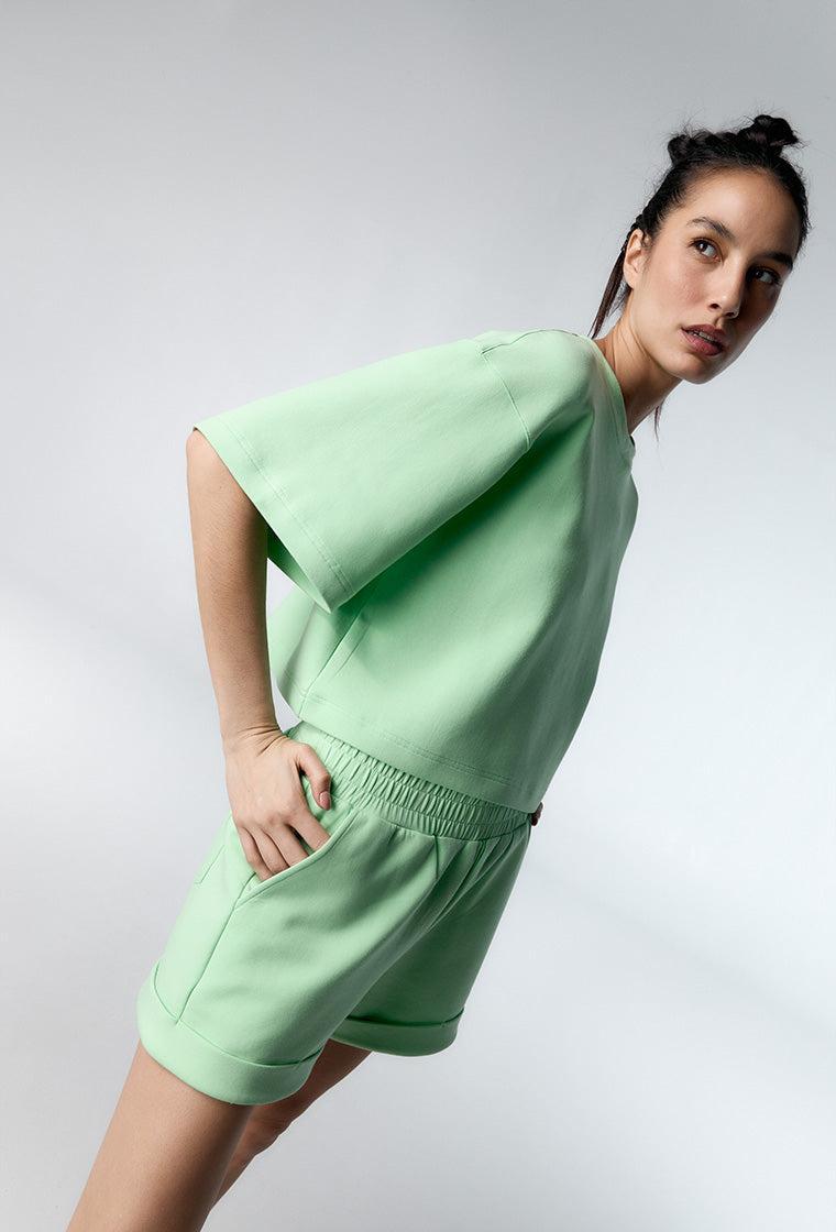 Short deportivo Karen - Green-Black Limba
