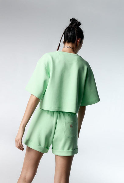 Short deportivo Karen - Green-Black Limba