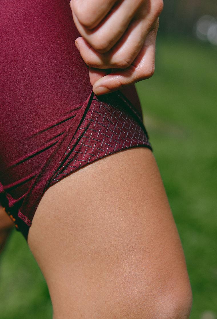 Short deportivo PedalPower - Cherry & Burgundy-Black Limba