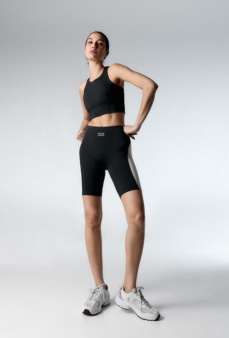 Short deportivo Synergy - Black & Cream-Black Limba