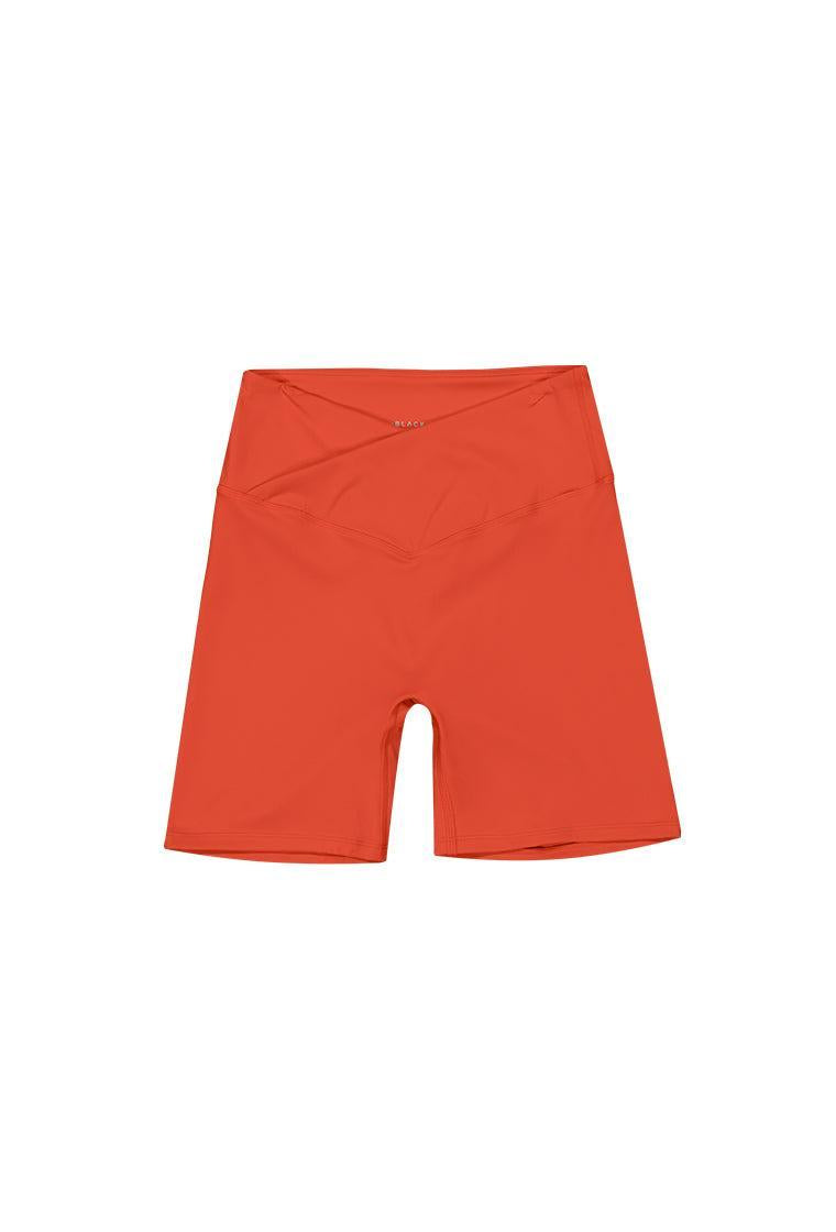 Short deportivo biker Ica - Coral-Black Limba