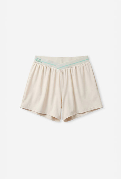 Short deportivo doble Tokio - Cream-Black Limba