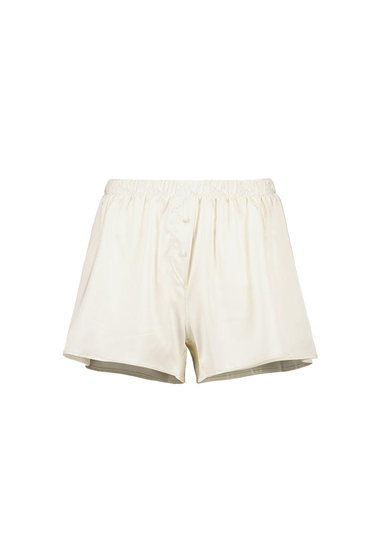 Short lencero Ida - Gardenia-Black Limba