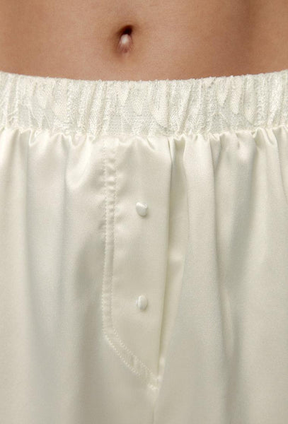 Short lencero Ida - Gardenia-Black Limba