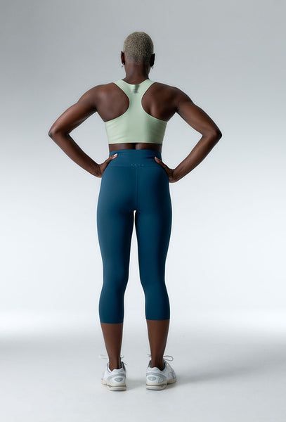 Conjunto deportivo Strong motion - Mid blue & Green-Black Limba