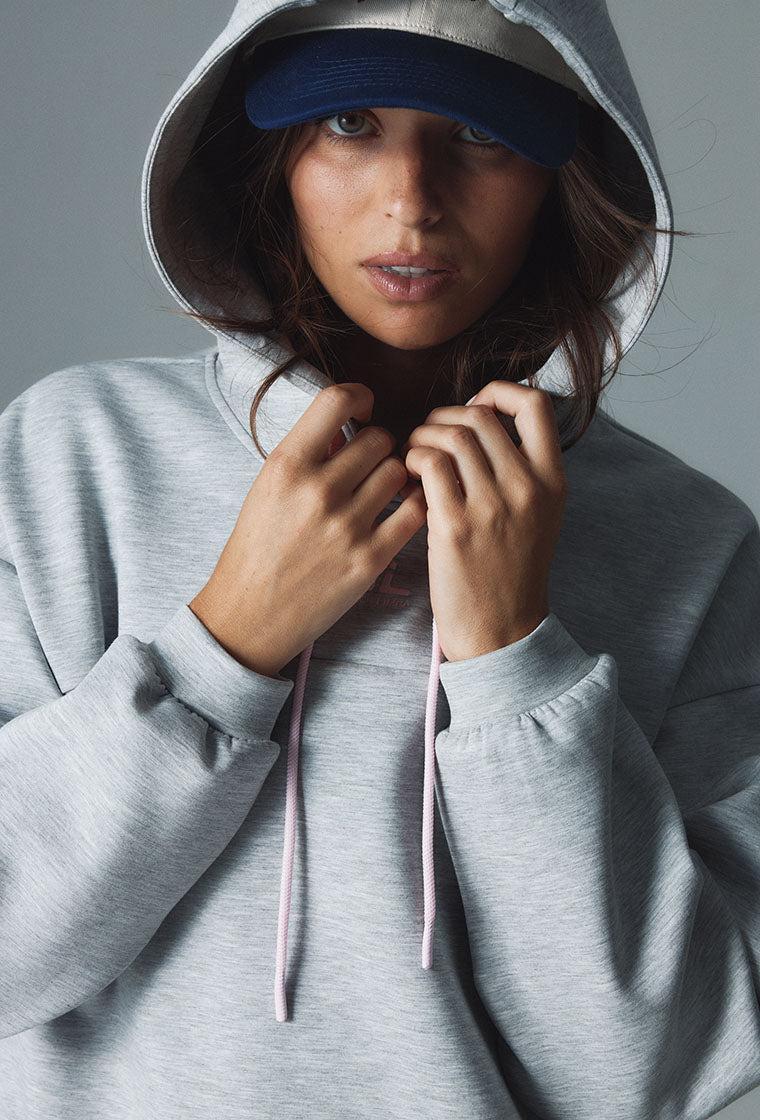 Sudadera con capucha Moon - Grey Melange-Black Limba
