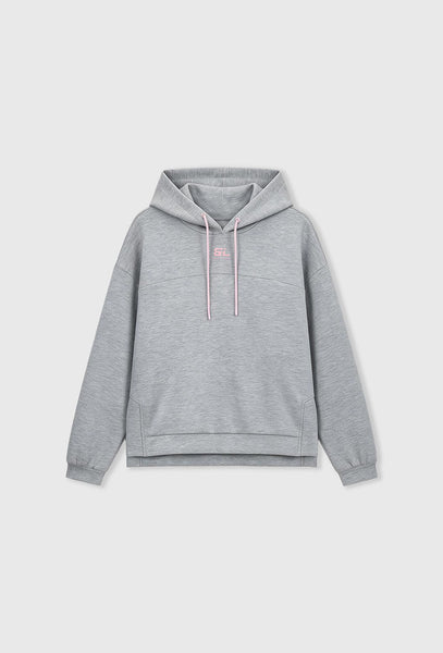 Sudadera con capucha Moon - Grey Melange-Black Limba