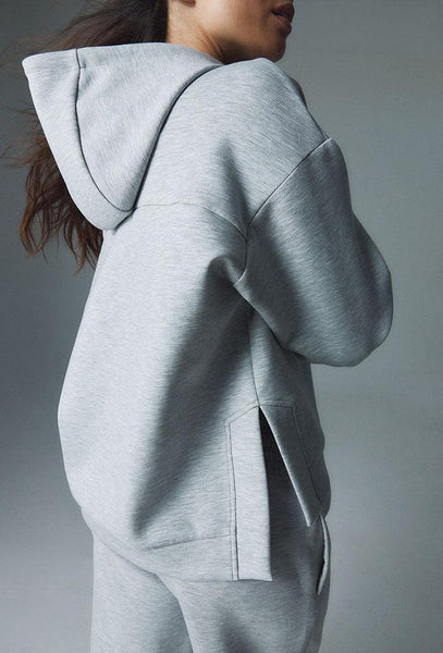 Sudadera con capucha Moon - Grey Melange-Black Limba