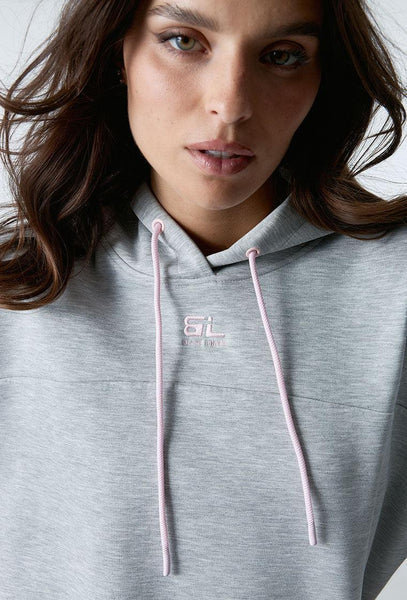 Sudadera con capucha Moon - Grey Melange-Black Limba