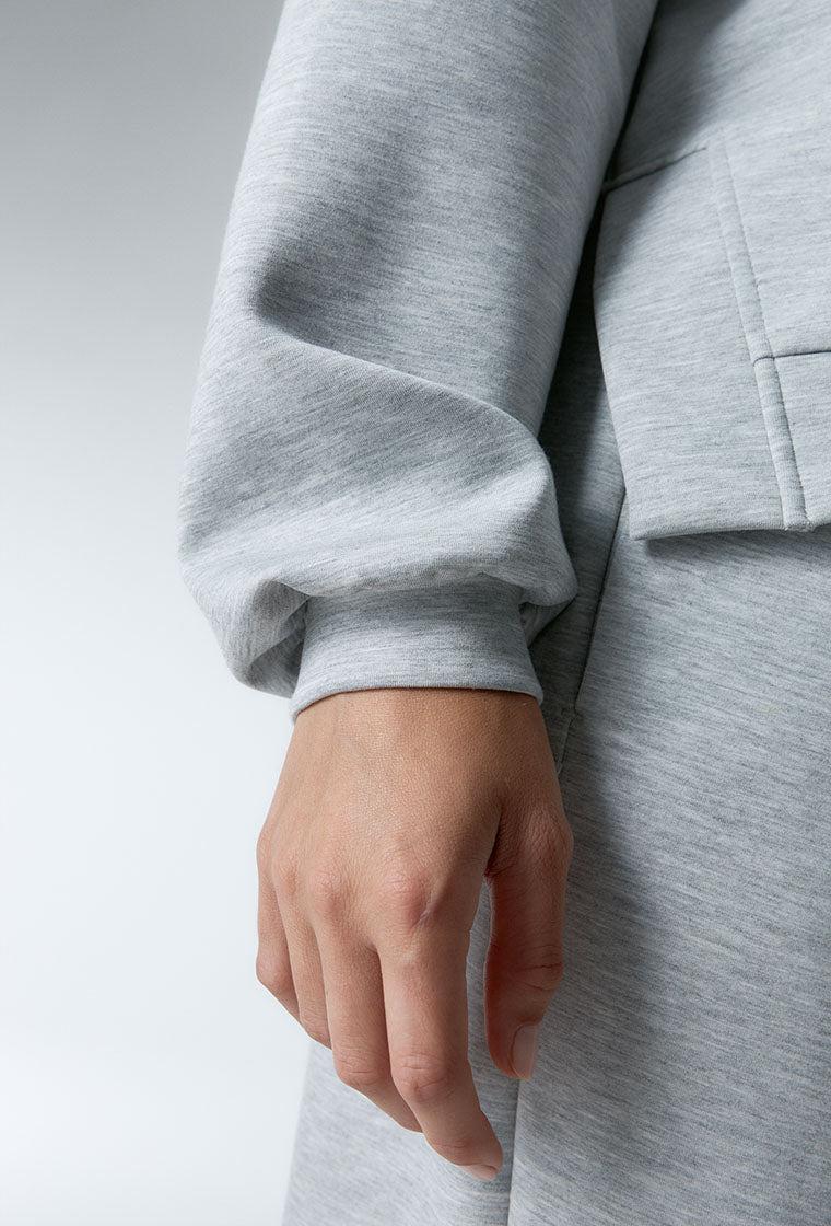 Sudadera con capucha Moon - Grey Melange-Black Limba