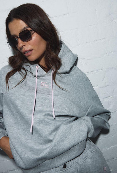 Sudadera con capucha Moon - Grey Melange-Black Limba