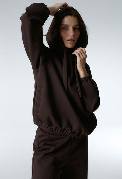 Sudadera con capucha Sun - Chocolate-Black Limba
