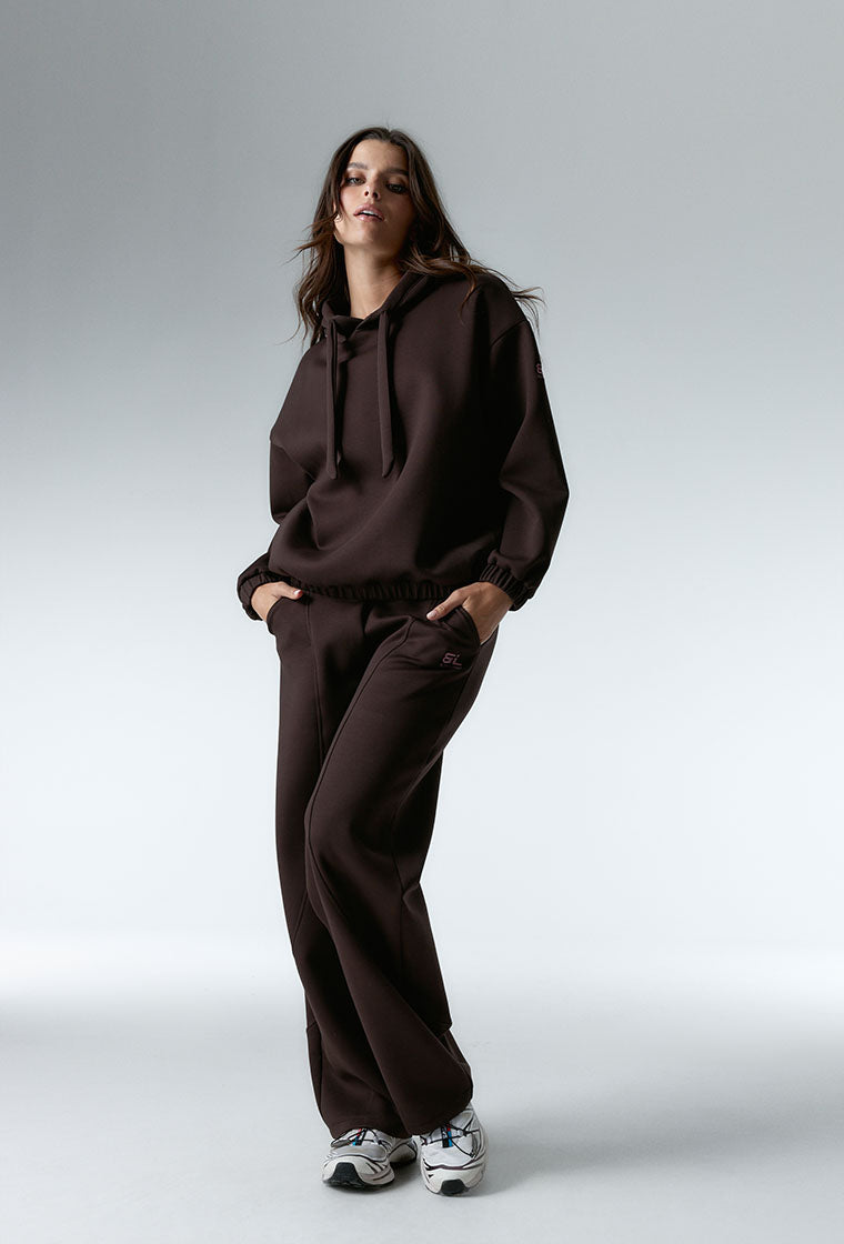 Sudadera con capucha Sun - Chocolate-Black Limba