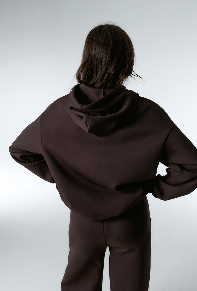 Sudadera con capucha Sun - Chocolate-Black Limba