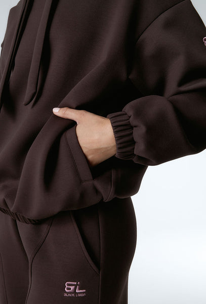Sudadera con capucha Sun - Chocolate-Black Limba