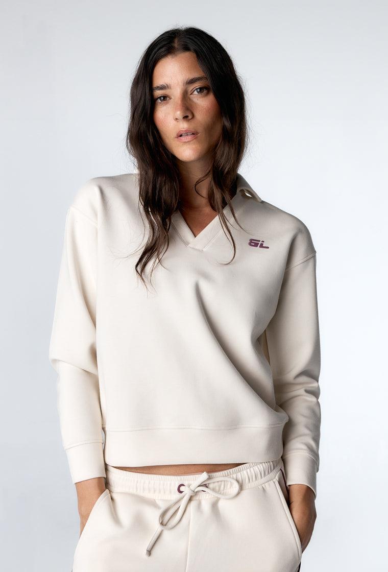 Sudadera deportiva Carven - Cream-Black Limba