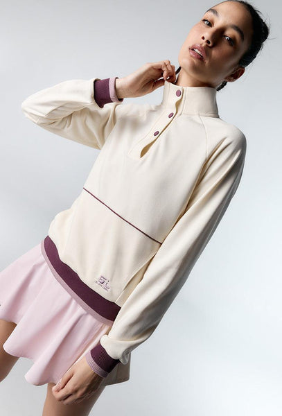 Sudadera deportiva Paula - Cream-Black Limba