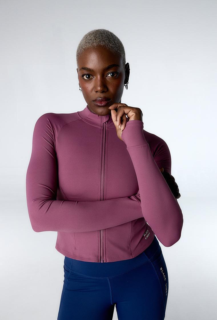 Sudadera deportiva con cremallera Serin - Tulipwood-Black Limba