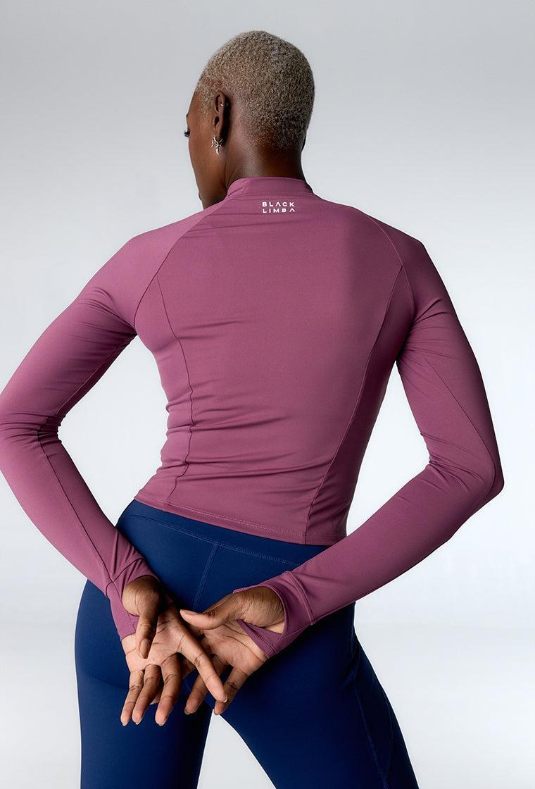 Sudadera deportiva con cremallera Serin - Tulipwood-Black Limba