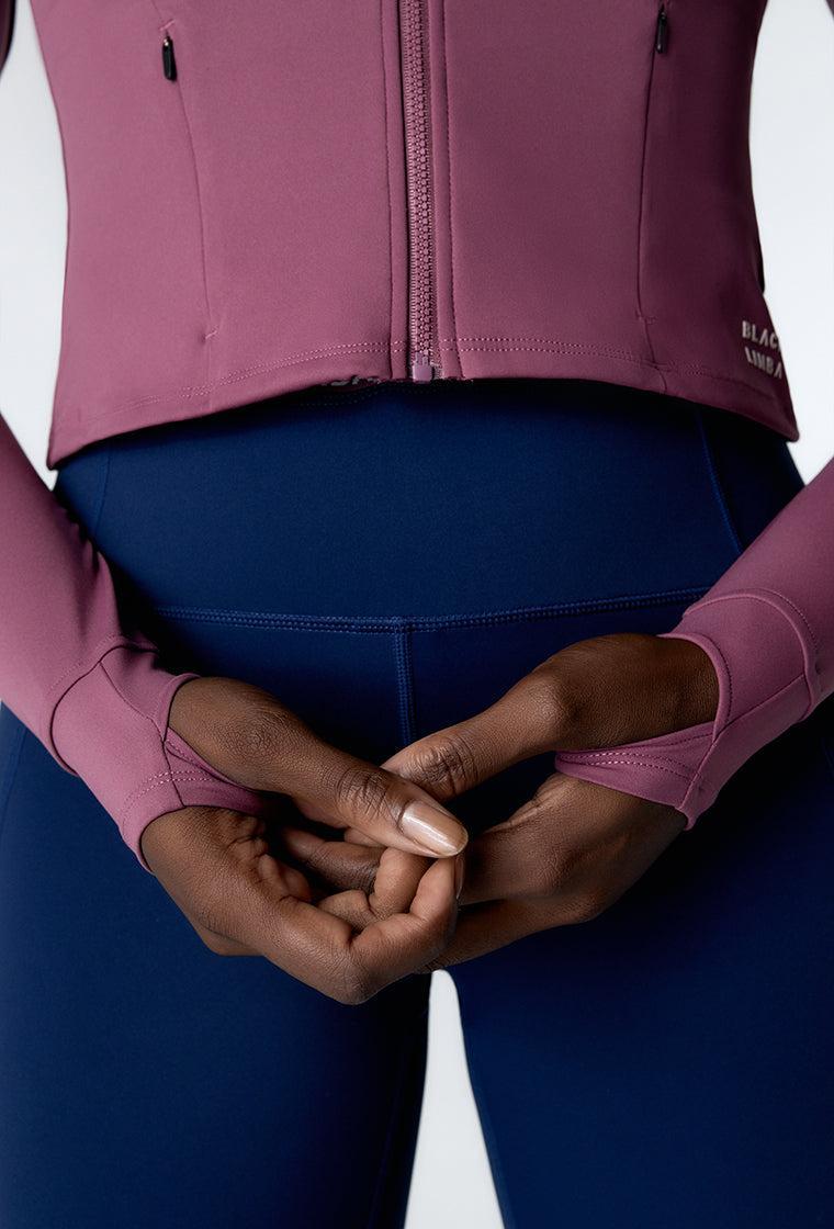 Sudadera deportiva con cremallera Serin - Tulipwood-Black Limba