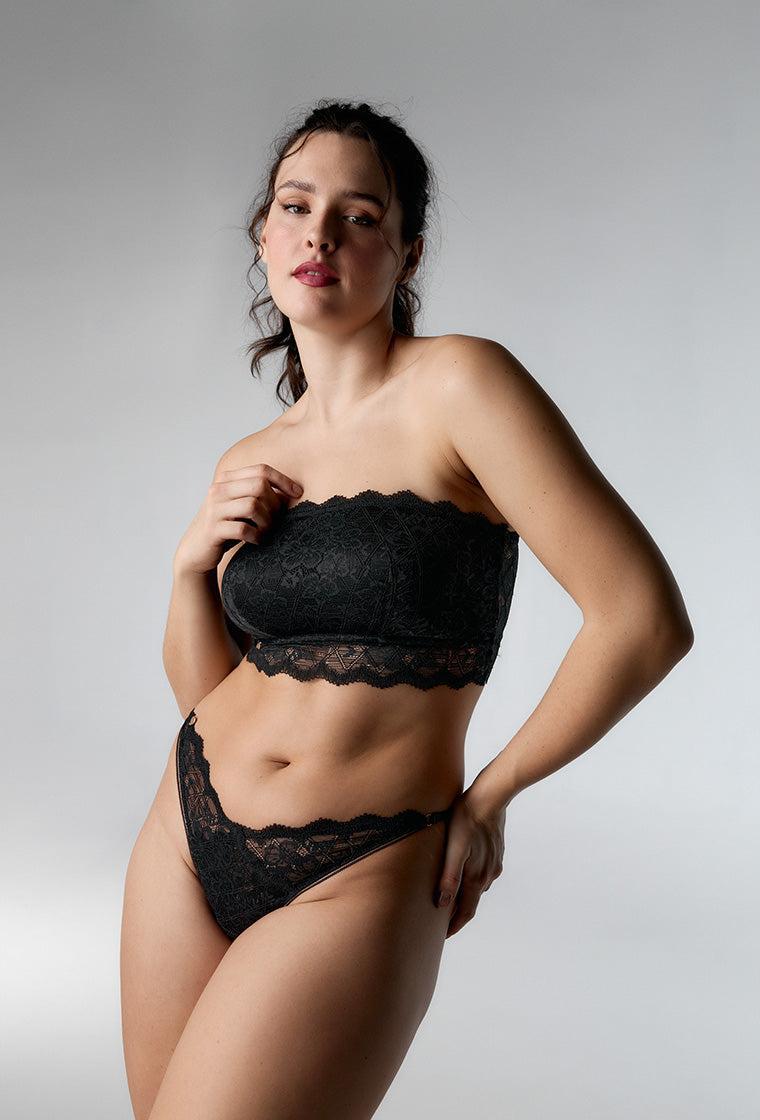 Sujetador Bandeau Ruth - Black-Black Limba
