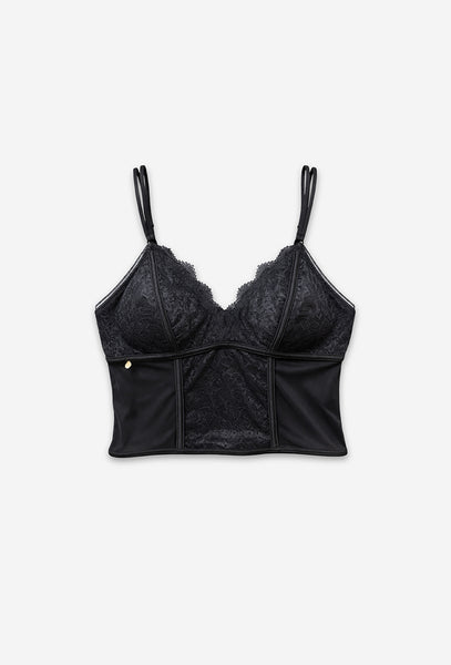 Sujetador Crop top Joan - Black-Black Limba
