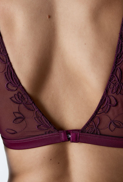 Sujetador Halter Claret - Plum-Black Limba