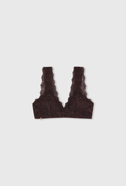 Sujetador Halter Dulcet - Dark brown-Black Limba