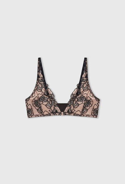 Sujetador Halter Tamara - Brown-Black Limba