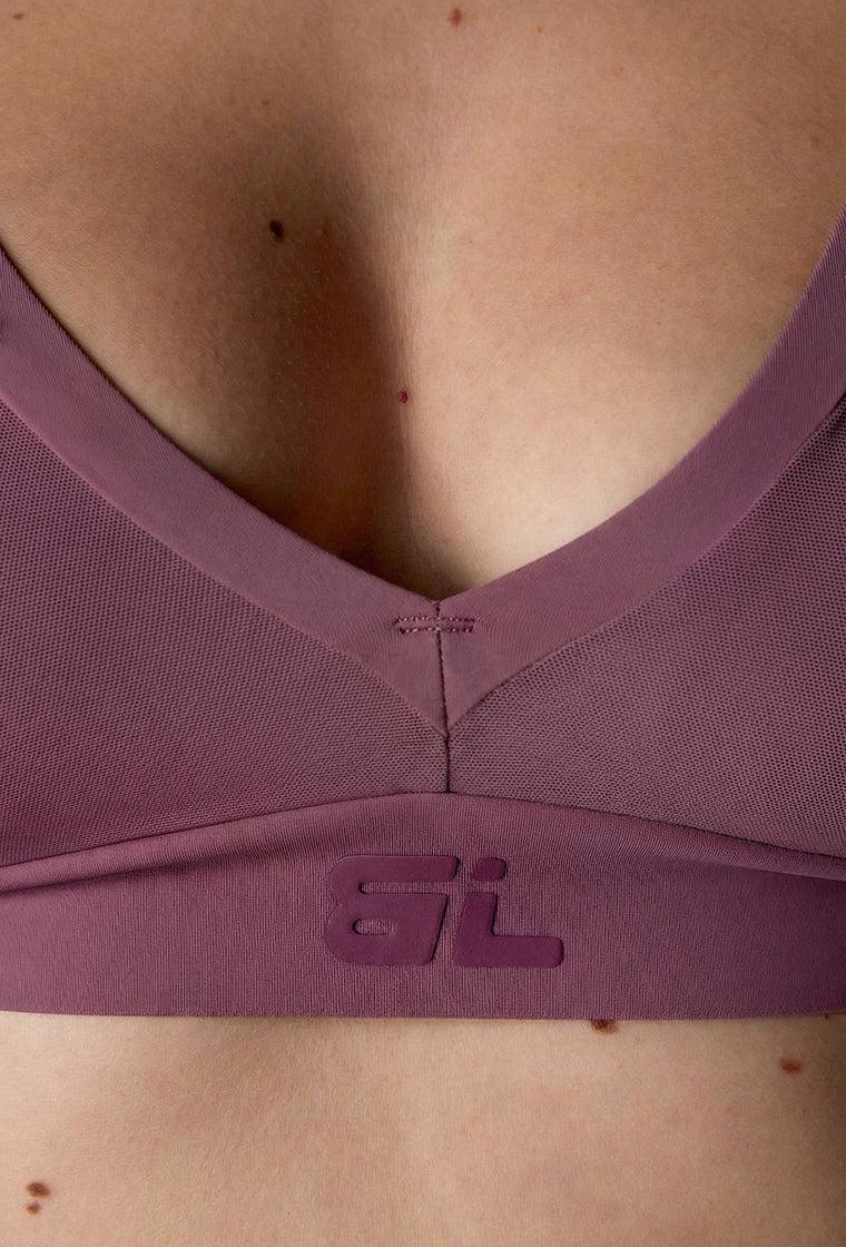 Sujetador Halter Victoria - Tulipwood-Black Limba