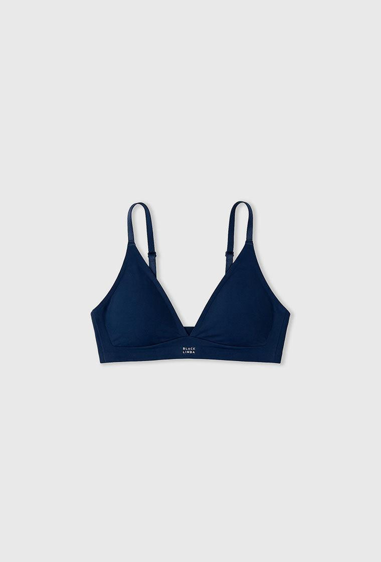Sujetador Triangular Eryx - Naval Blue-Black Limba