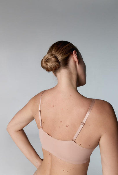 Sujetador Triangular Eryx - Nude-Black Limba