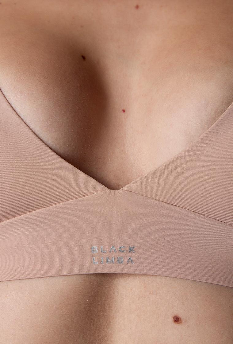 Sujetador Triangular Eryx - Nude-Black Limba